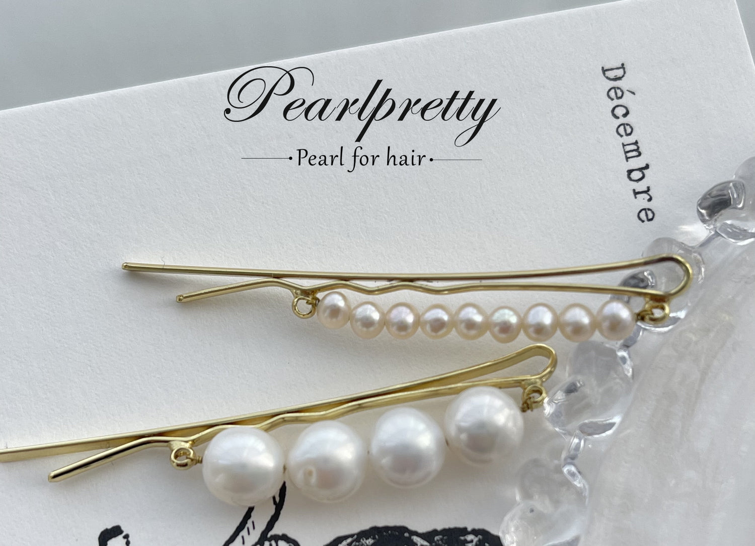 hairpins with round pearls