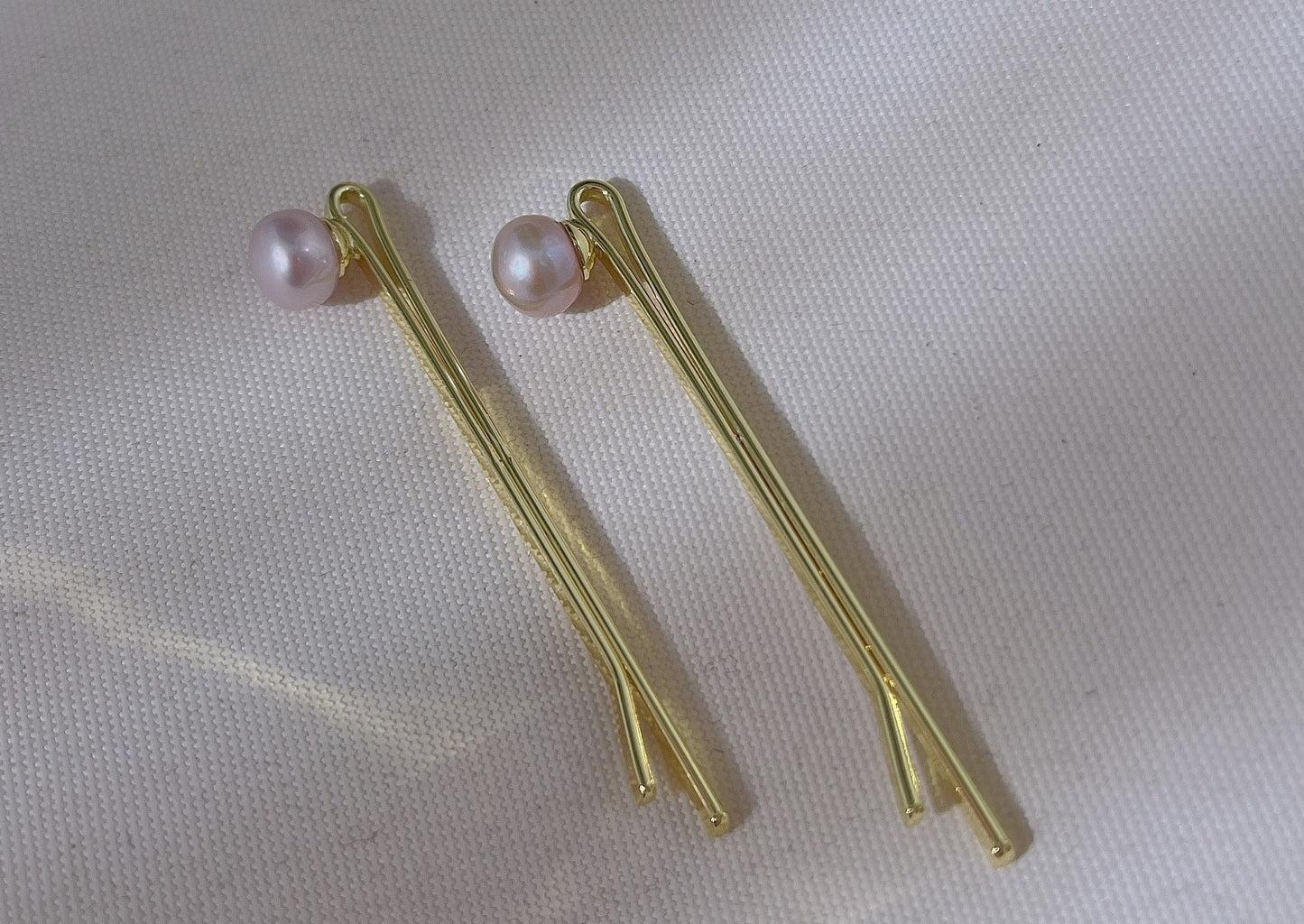 freshwater pearl hair pins, Pearlpretty single pearl hairpin